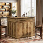 Meuble de bar d'angle avec porte-verres pour pub à domicile