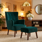 Chair and Footstool Set