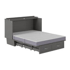 Lit escamotable coffre Chelsea Queen avec matelas