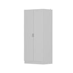 Armoire de chambre autonome à 2 portes avec tringle à vêtements