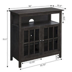 Meuble TV Big Sur Highboy de 40 pouces avec rangements, par Convenience Concepts