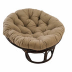Fauteuil Papasan en rotin de 42 pouces avec coussin en sergé