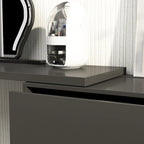Commode pivotante 32,7H et bureau coiffeuse 6 tiroirs Blanc/Noir