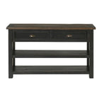 The Gray Barn Downington Table console de canapé à 2 tiroirs en bois massif