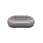 Canapé paresseux courbé 2 places Bubble de forme nid d'abeille avec tissu textile 3D pour salon et appartement