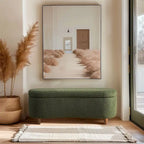 Banc de rangement rabattable INK+IVY Bailey Taupe Boucle