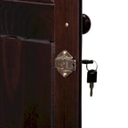 Armoire garde-robe modulable 100 % en bois massif avec poignées en métal ou en bois
