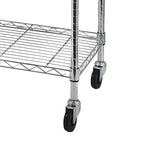 Étagère métallique à 5 niveaux avec roulettes - (59,06 x 17,72 x 70,87)
