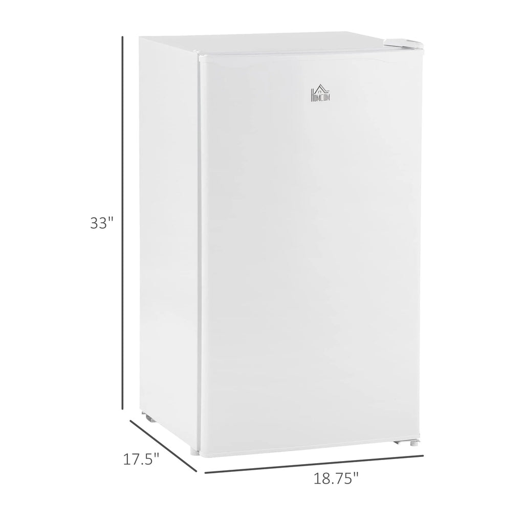 Mini-réfrigérateur de 3,2 pi³ avec congélateur, réfrigérateur compact à porte unique avec thermostat réglable pour chambre à coucher