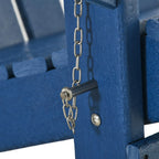 Chaise Adirondack pliante, chaises longues de plage en plastique HDPE toutes saisons pour terrasse et mobilier de jardin