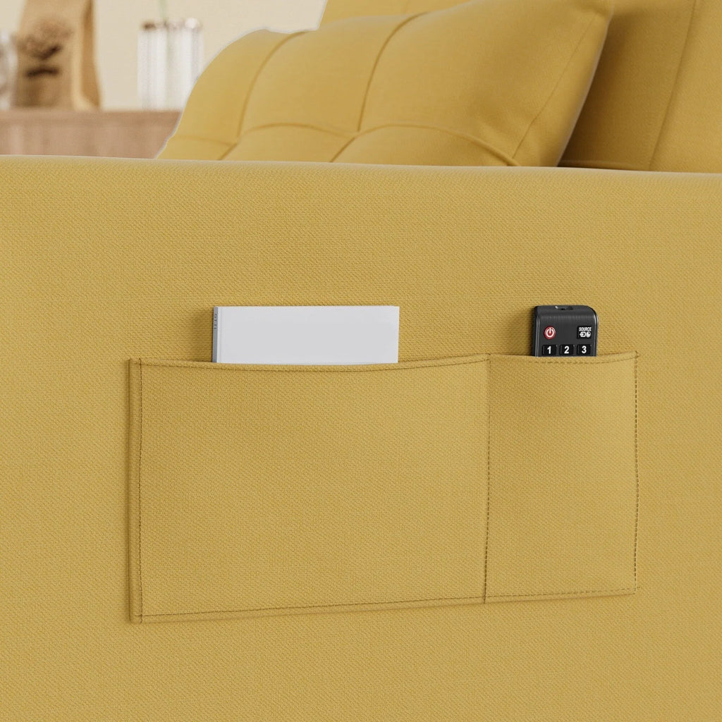Canapé-lit convertible 3-en-1, Canapé-chaise dépliable, Lit pliant convertible pour salon