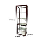 Vitrine rectangulaire contemporaine en verre noir