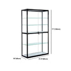 Vitrine rectangulaire contemporaine en verre noir