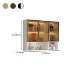 Armoire de cuisine murale grise en bois pour rangement