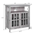 Meuble TV Big Sur Highboy de 40 pouces avec rangements, par Convenience Concepts
