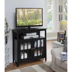 Meuble TV Big Sur Highboy de 40 pouces avec rangements, par Convenience Concepts