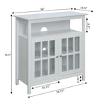 Meuble TV Big Sur Highboy de 40 pouces avec rangements, par Convenience Concepts