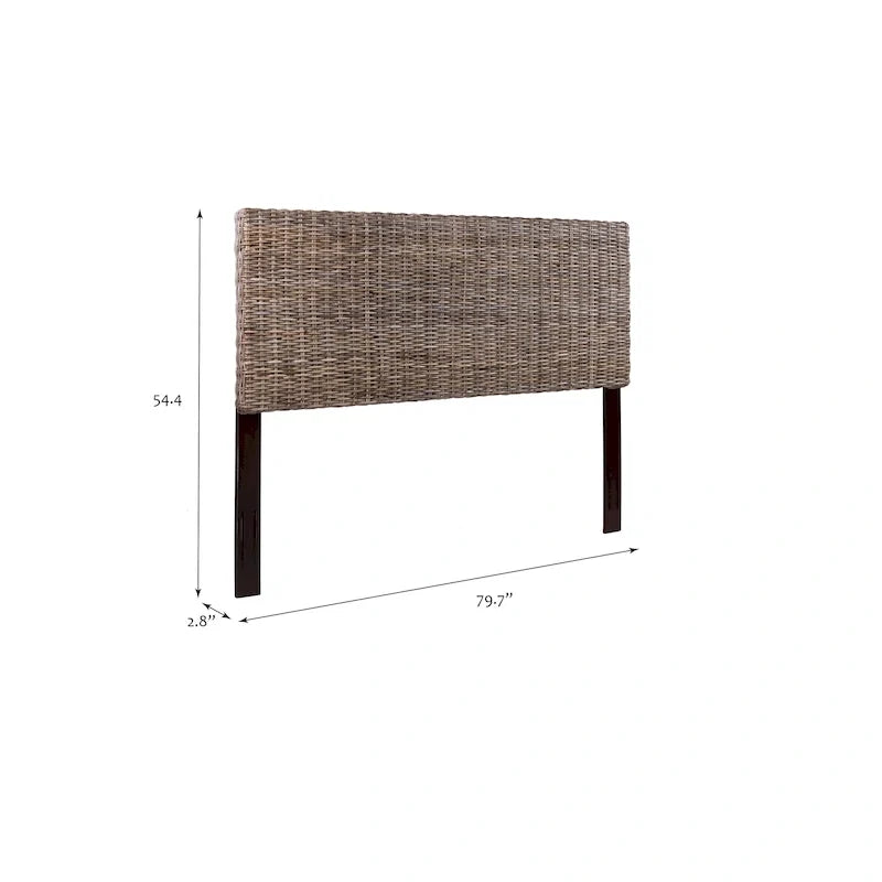 Tête de lit réglable en rotin Archdale