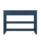 Table console de 42 po avec tiroirs et étagères à niveaux