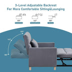 Aukfa Canapé-Lit Convertible une Place avec Oreiller