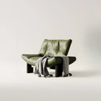 Fauteuil d'appoint contemporain en chenille noire capitonnée sans accoudoirs