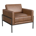 Fauteuil club moderne HomePop rembourré avec cadre en métal