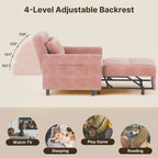 Canapé-lit convertible 3-en-1, Canapé-chaise dépliable, Lit pliant convertible pour salon