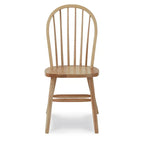 Chaise de salle à manger à dossier fuseau Windsor en bois massif International Concepts