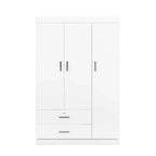 Armoire 3 portes avec 2 tiroirs