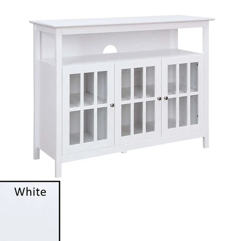 Meuble TV de luxe Big Sur de Convenience Concepts avec armoires de rangement et étagère pour téléviseurs jusqu'à 55 pouces