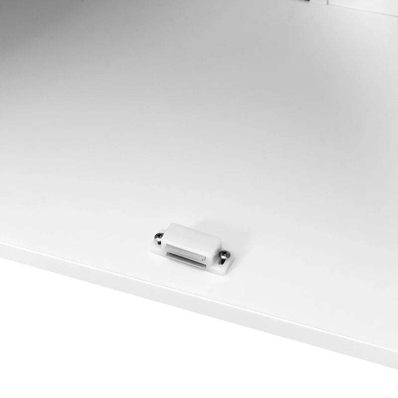 Meuble de Rangement au Sol pour Salle de Bain avec Double Porte