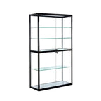 Vitrine rectangulaire contemporaine en verre noir