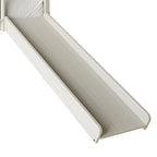 Lit mezzanine bas classique double CraftPorch avec tableau noir, toboggan et échelle
