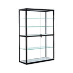 Vitrine rectangulaire contemporaine en verre noir