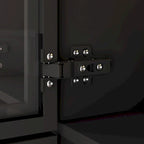 47,2 Grande Armoire LED Lumineuse Placard à Portes en Verre Entièrement en Verre
