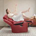 Grand fauteuil inclinable en similicuir de style américain pour salon