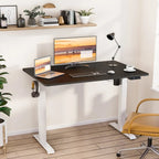 Futzca Bureau assis debout électrique réglable en hauteur avec plateau en épicéa