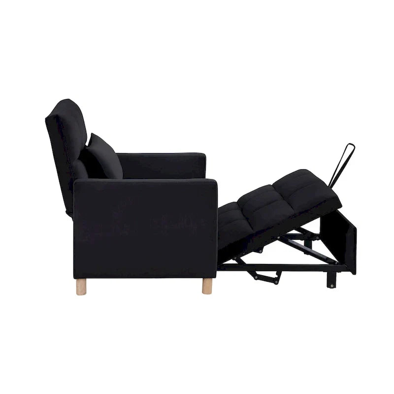 Fauteuil Lit Convertible 3 en 1, Noir