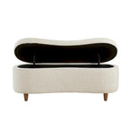 Banc de rangement rabattable INK+IVY Bailey Taupe Boucle