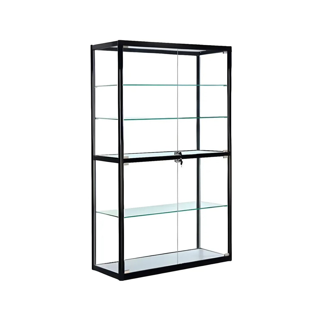 Vitrine rectangulaire contemporaine en verre noir