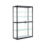 Vitrine rectangulaire contemporaine en verre noir