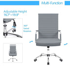 Chaise de bureau Homall nervurée Chaise de bureau d'ordinateur