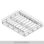 Base de sommier tapissier en bois massif CraftPorch de 8 pouces avec lattes en bois