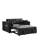 Canapé convertible 54 pouces avec lit gigogne, double assise, fonction relax