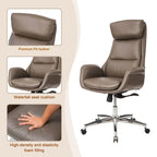 Chaise de bureau en similicuir - Pivotante - Plusieurs coloris