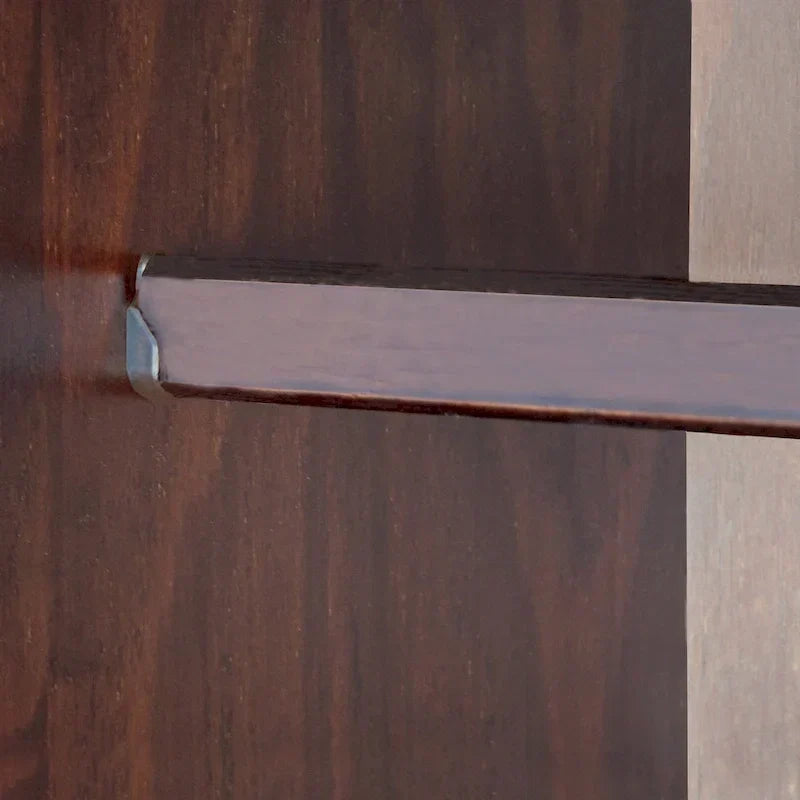 Armoire garde-robe modulable 100 % en bois massif avec poignées en métal ou en bois