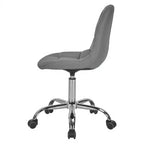 Chaise de bureau à domicile sans accoudoirs Javlergo, chaise de bureau d'ordinateur réglable en hauteur avec roulettes