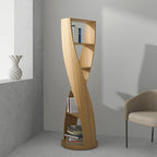 Bibliothèque verticale contemporaine en bois à 5 niveaux Hourglass