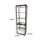 Vitrine rectangulaire contemporaine en verre noir
