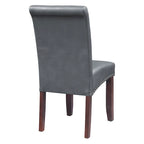 Chaise Parsons Copper Grove Five Bridge Eco en similicuir avec clous